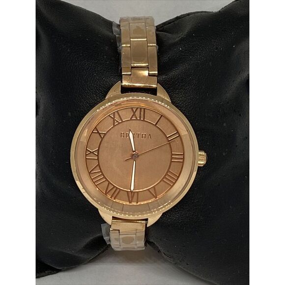 Bertha Madison BR6706 Womens Stainless Steel Analog Rose Dial Quartz Watch LJ436 - Picture 3 of 12